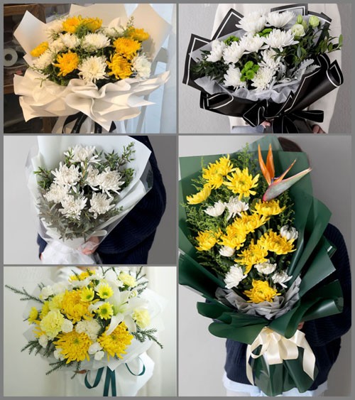 海南海口市龙华区龙泉镇白事花束代送